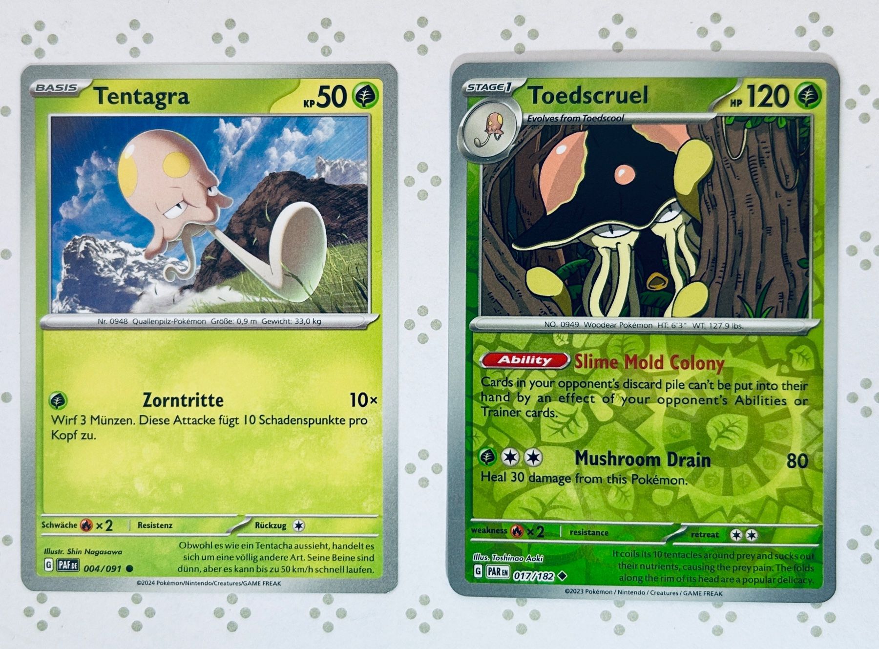 Pokémon Carte collezionabili: Toedscool & Toedscruel inkl. Reverse Holo | Gratisversand – Nuovo (secondo la descrizione) da Gelterkinden venduto da pikapikachu