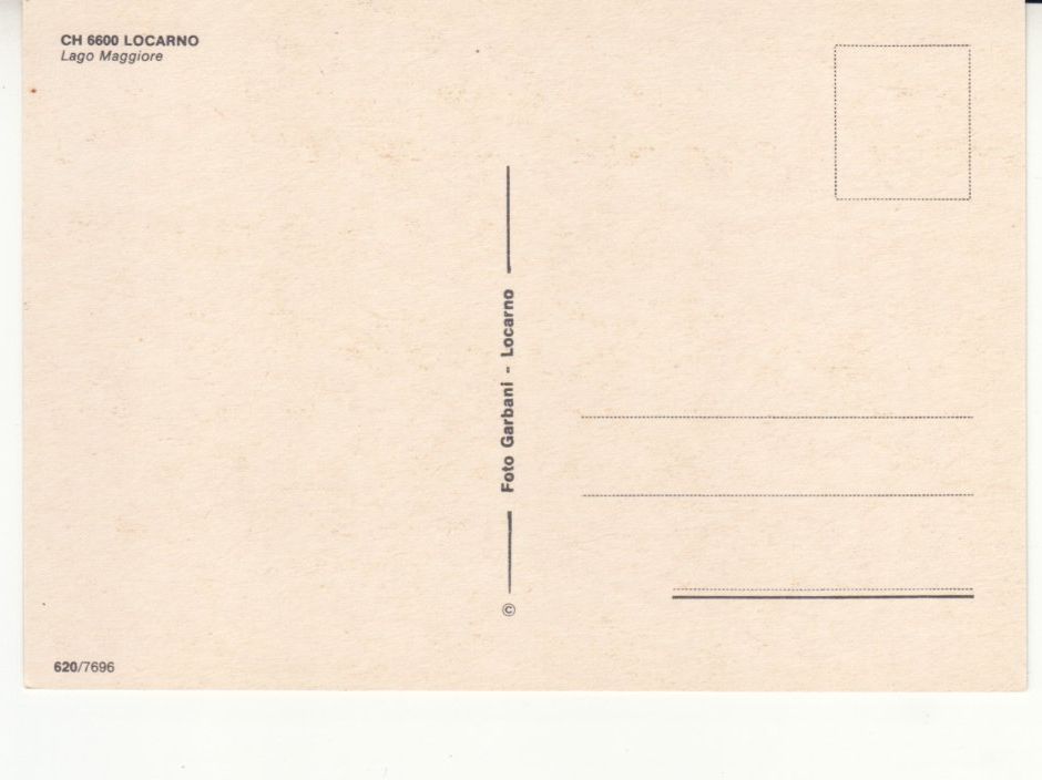 Cartoline postali: Locarno ca. 1970 – Usato da Bürglen TG venduto da StampGraf 1