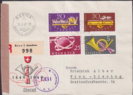 1949, FDC (italienisch) BERNA nach WIEN +ZENSUR, Kat: 500.-