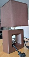 2 lampes de chevet marrons bon états  neuves 