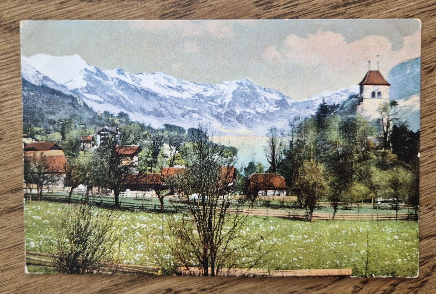 Cartoline postali: Ringgenberg und Brienzer Rothornkette – Usato da Ebikon venduto da Donar50