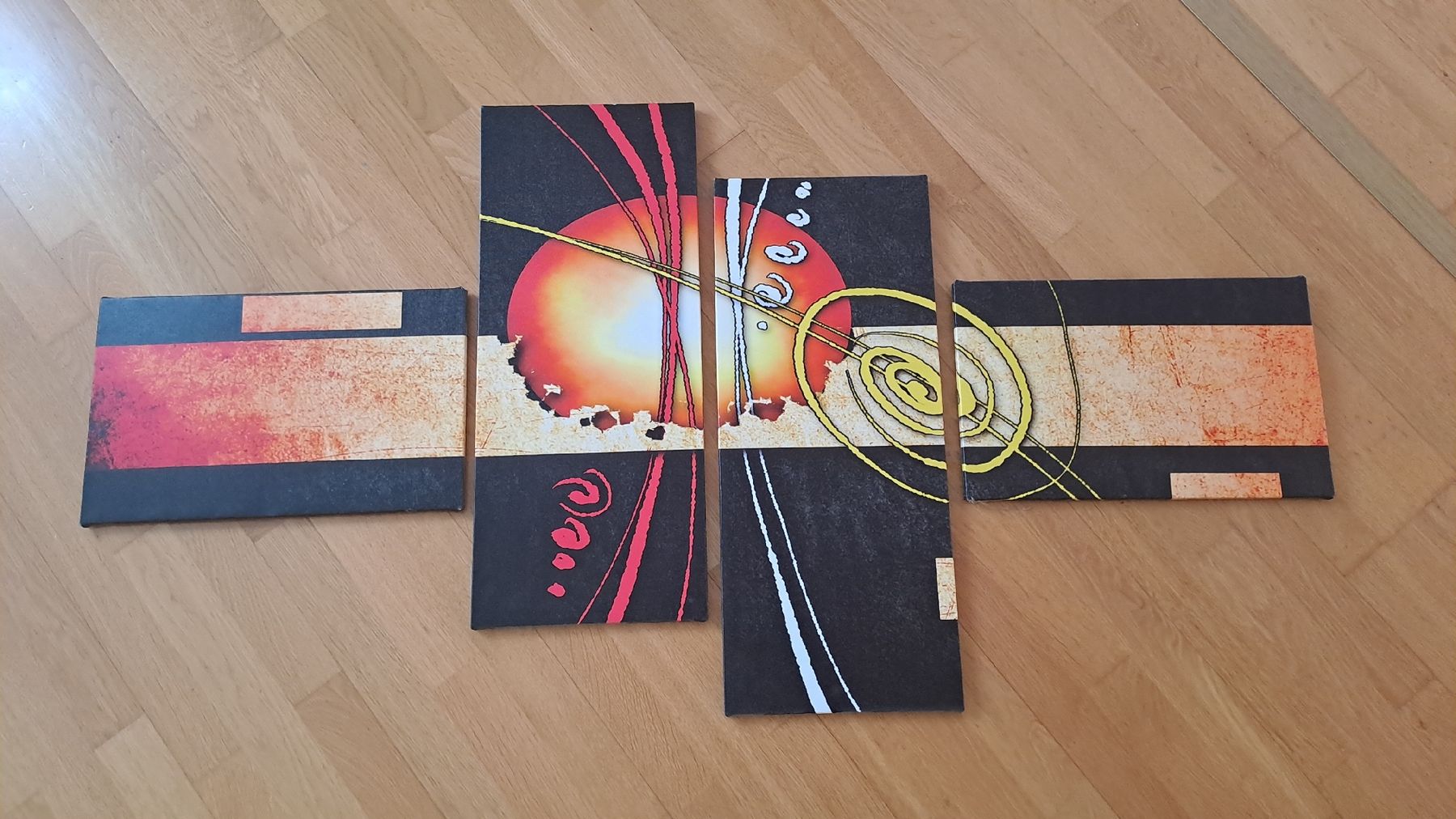 Poster & Bilder: Moderne Wandkunst - 4 teiliges Bild – Gebraucht aus Ebikon von sunneschii100