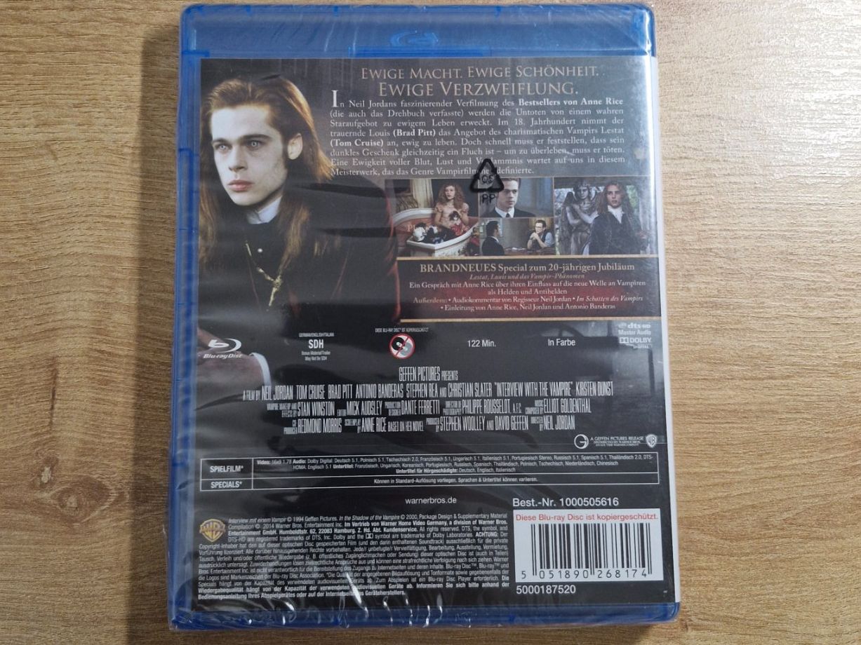Tutti i DVDs: Interview mit einem Vampir (1994) NEU OVP Bluray – Nuovo e nell'imballaggio originale da Pfungen venduto da Whitie 1