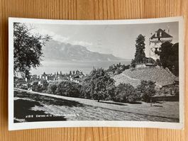 Clarens et le Château de Châtelard - AK 1935