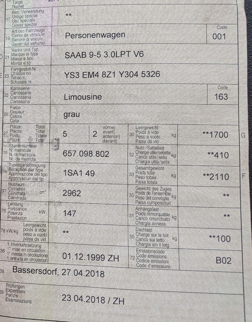 Autos: SAAB 9.5  – Gebraucht aus Pfyn von dir_xs5v 8