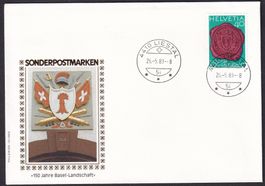 FDC 700 150 Jahre BL ET Liestal 26.5.1983 schön illustriert