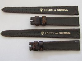 Rolex, 2 Croco Lederband 13/10mm. NOS, swiss
