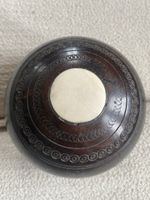 Objet boule de jeu anglaise antique bois et os