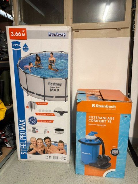 Bestway Piscine: Bestway Aussenpool mit Steinbach Filteranlage – Usato da Mörschwil venduto da Markhino 3