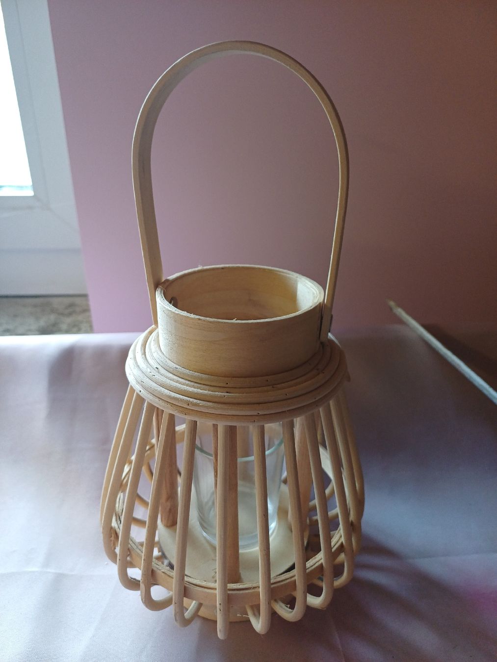 Lanterne: neu: Kerzenlaterne Holz mit Glas Einsatz, Deko – Nuovo (secondo la descrizione) da Nassen venduto da verrueckt