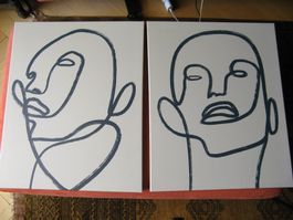 2 x Bilder 40 x 50 cm