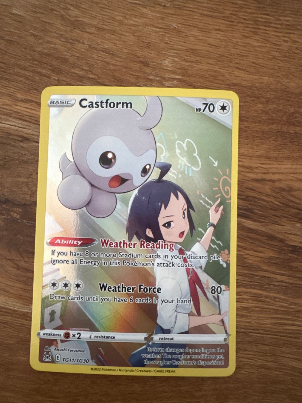 Pokémon Sammelbilder & Trading cards: Carte Pokémon Castform – Gebraucht aus Tramelan von lee1706
