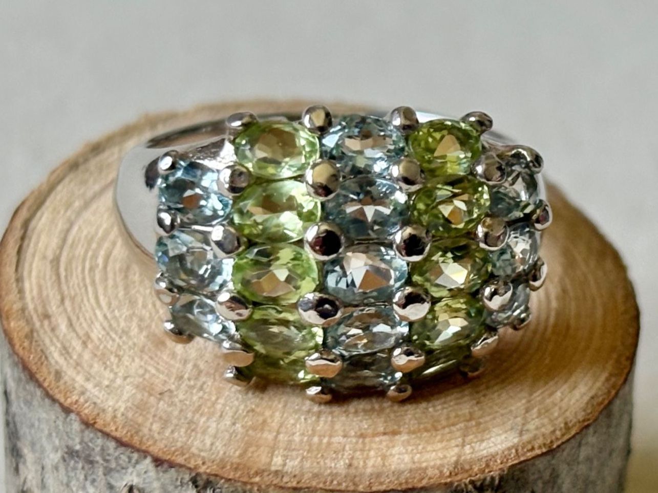 Anelli: Peridot-Topas Ring Silber 925, Gr. 56 – Nuovo (secondo la descrizione) da Brugg AG venduto da lau_9rvy 1