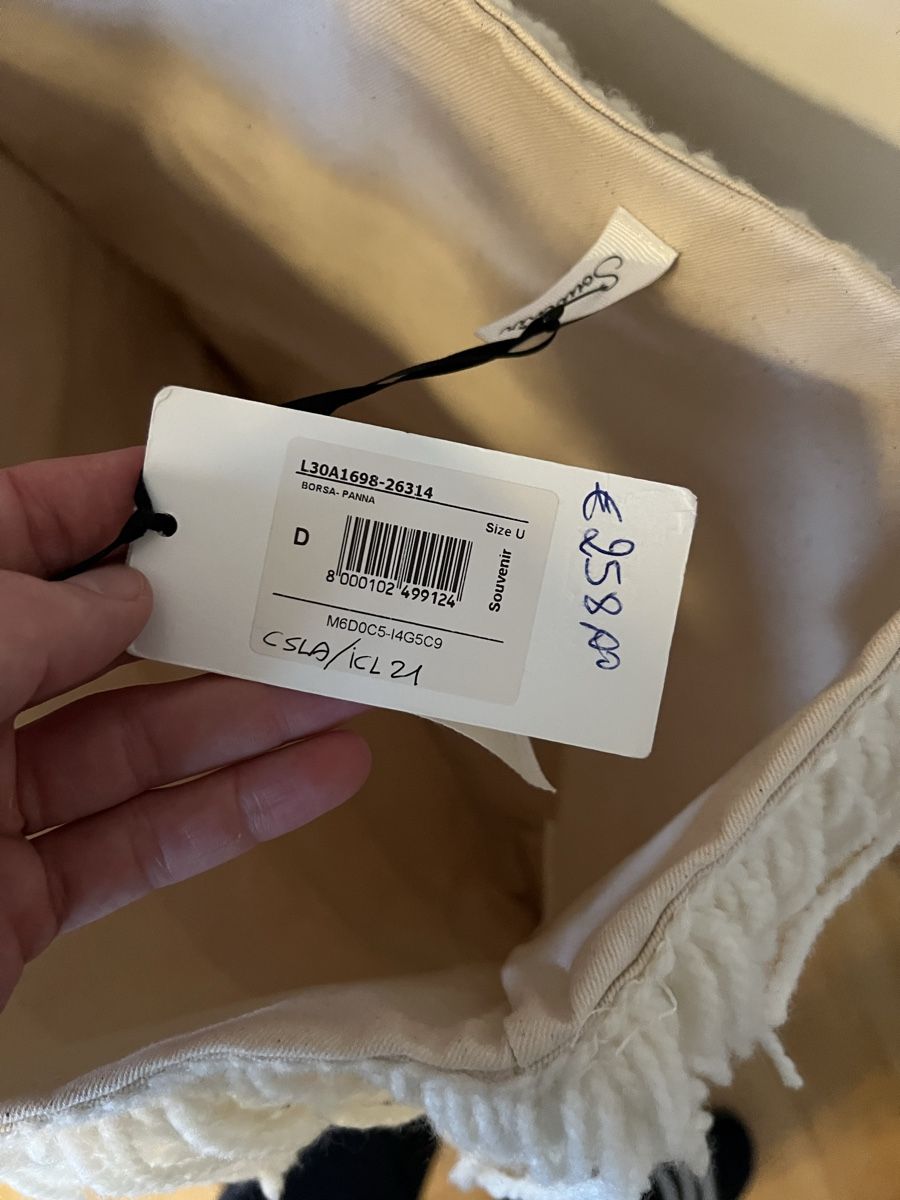 Borse da donna: Neu: Fransen-Shopper Tasche, Bambusgriffe – Nuovo e nell'imballaggio originale da Zürich venduto da sal_xs59 2
