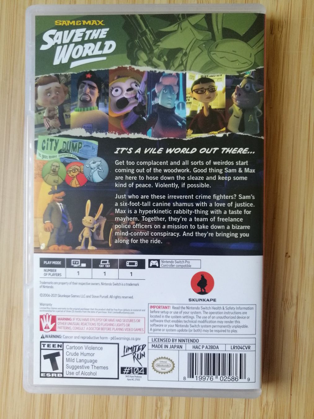 Spiele: Sam & Max - Save the World Switch – Gebraucht aus Lengnau BE von  1