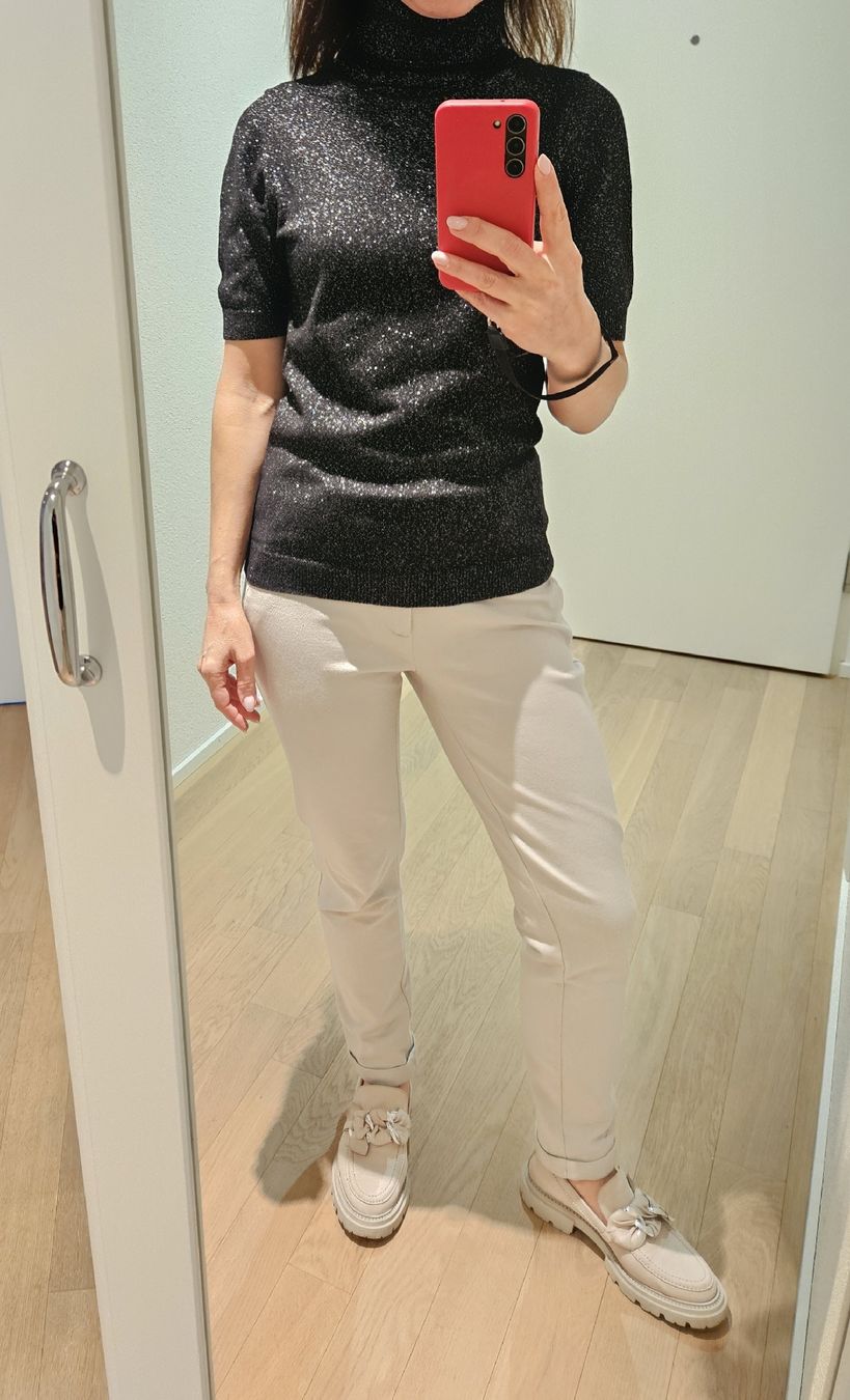 Maglioni & Felpe: Andiata Damen Rollkragenpullover Glitzer S schwarz – Nuovo (secondo la descrizione) da Regensdorf venduto da bus_dn2t 1