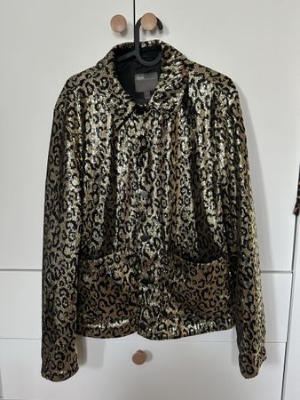 Sequined Animal Print Jacket