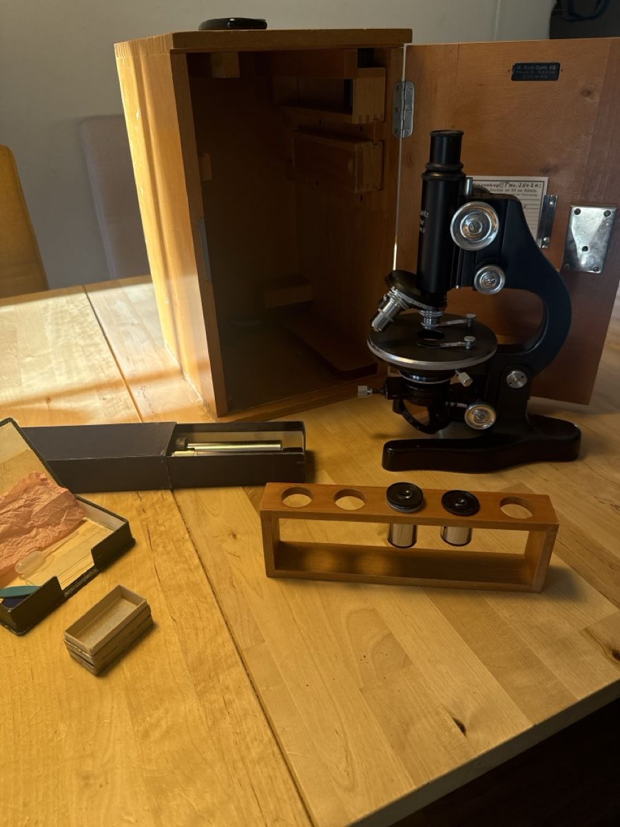 Microscopi: Ancien microscope à miroir – Usato da Meinier venduto da fabdab 2