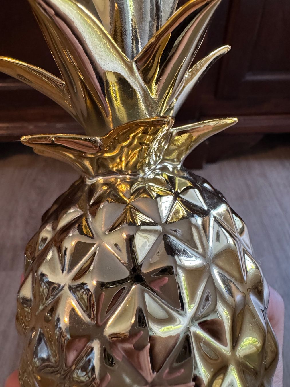 Tutte le decorazioni: Goldene Deko Ananas - Höhe ca. 23cm – Usato da Fislisbach venduto da chili2006 4