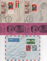 3 Flugbriefe 1957 / 2 x Japan + 1 x Kaapstad