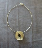 Collier ras du cou "Couple" design Badord en bronze