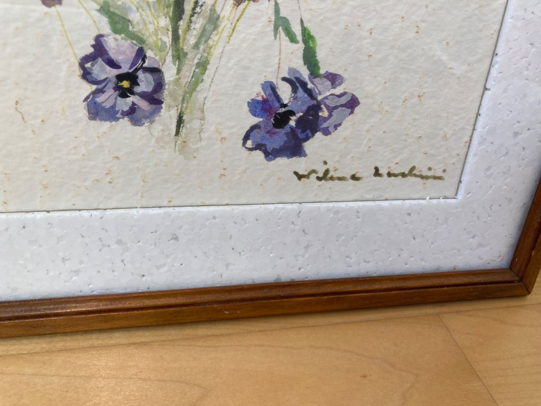 Dipinti: Blumen Aquarell - Signiert, gerahmt – Usato da Menziken venduto da Ale.burri 1