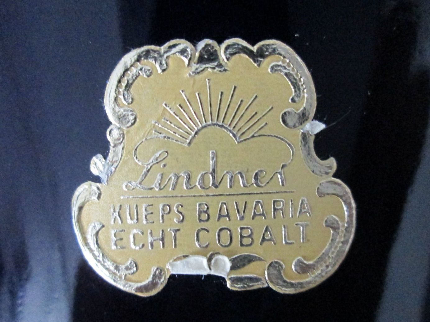 Lindner Vasen & Gefässe: Lindner Kueps Bavaria- Echt Cobalt Vase – Gebraucht aus Movelier von KRASI61 4