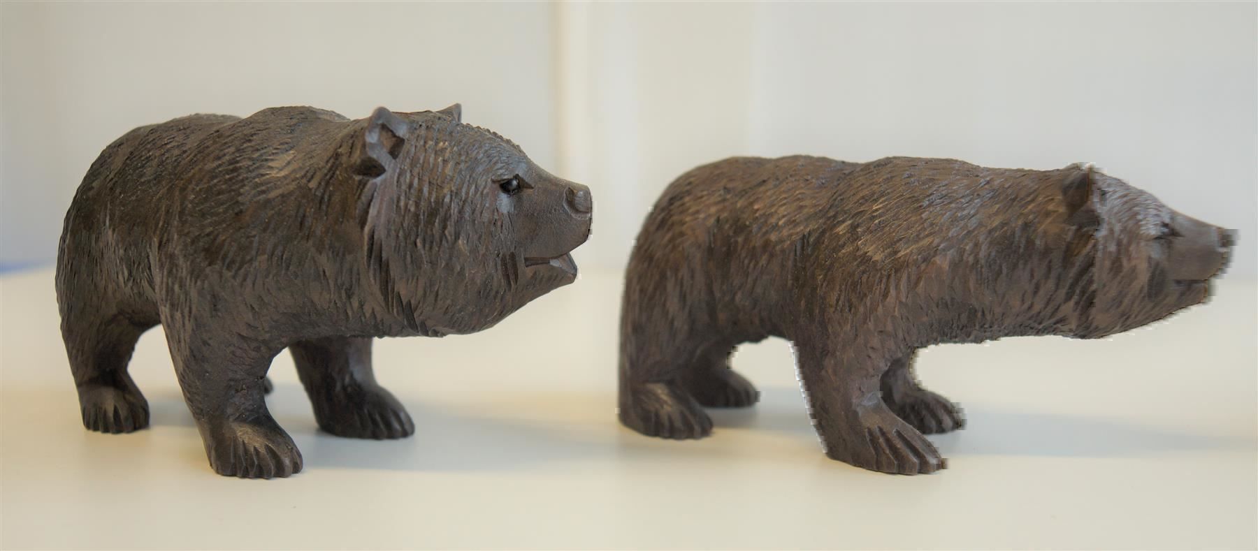 Figuren: Bärenfamilie, geschnitzt – Neu und originalverpackt aus Brienz BE von P.Edelweiss 2