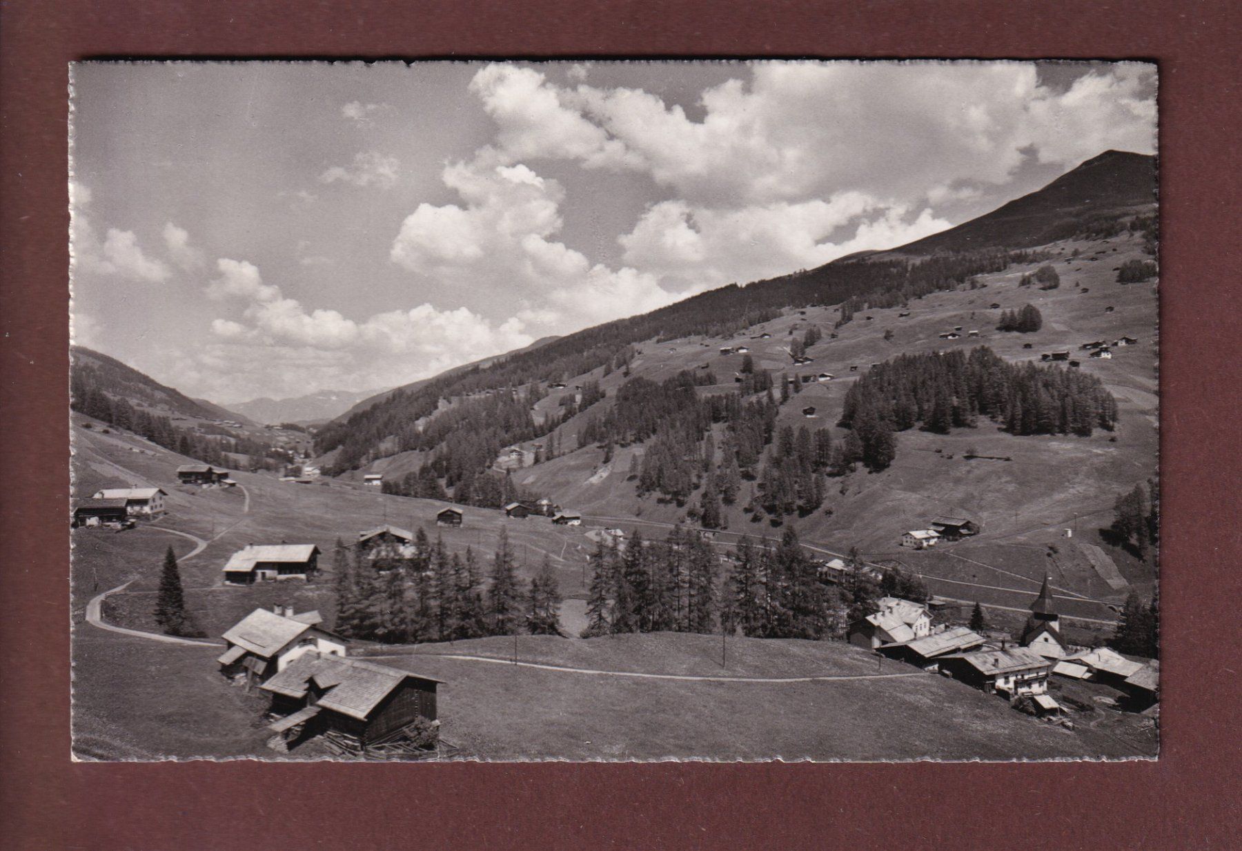 Ansichtskarten: DAVOS-GLARIS - Blick gegen Spina – Gebraucht aus Pully von nicecards