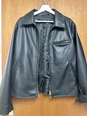 Kunstleder Jacke schwarz Grösse L neu