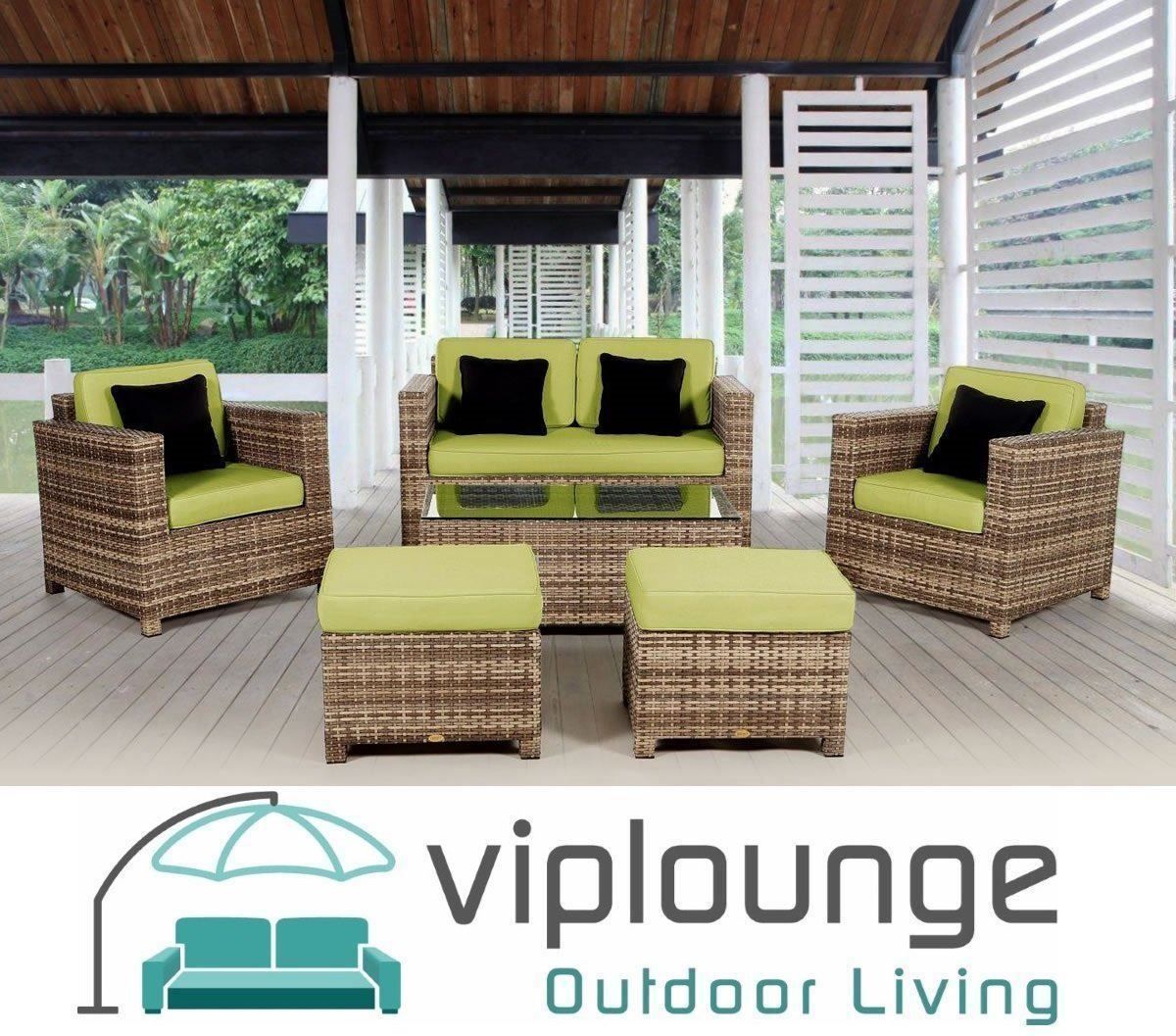 Viplounge Divani: Rattan Sitzgruppe - Rattan Loungemöbel – Nuovo e nell'imballaggio originale da Uznach venduto da viplounge