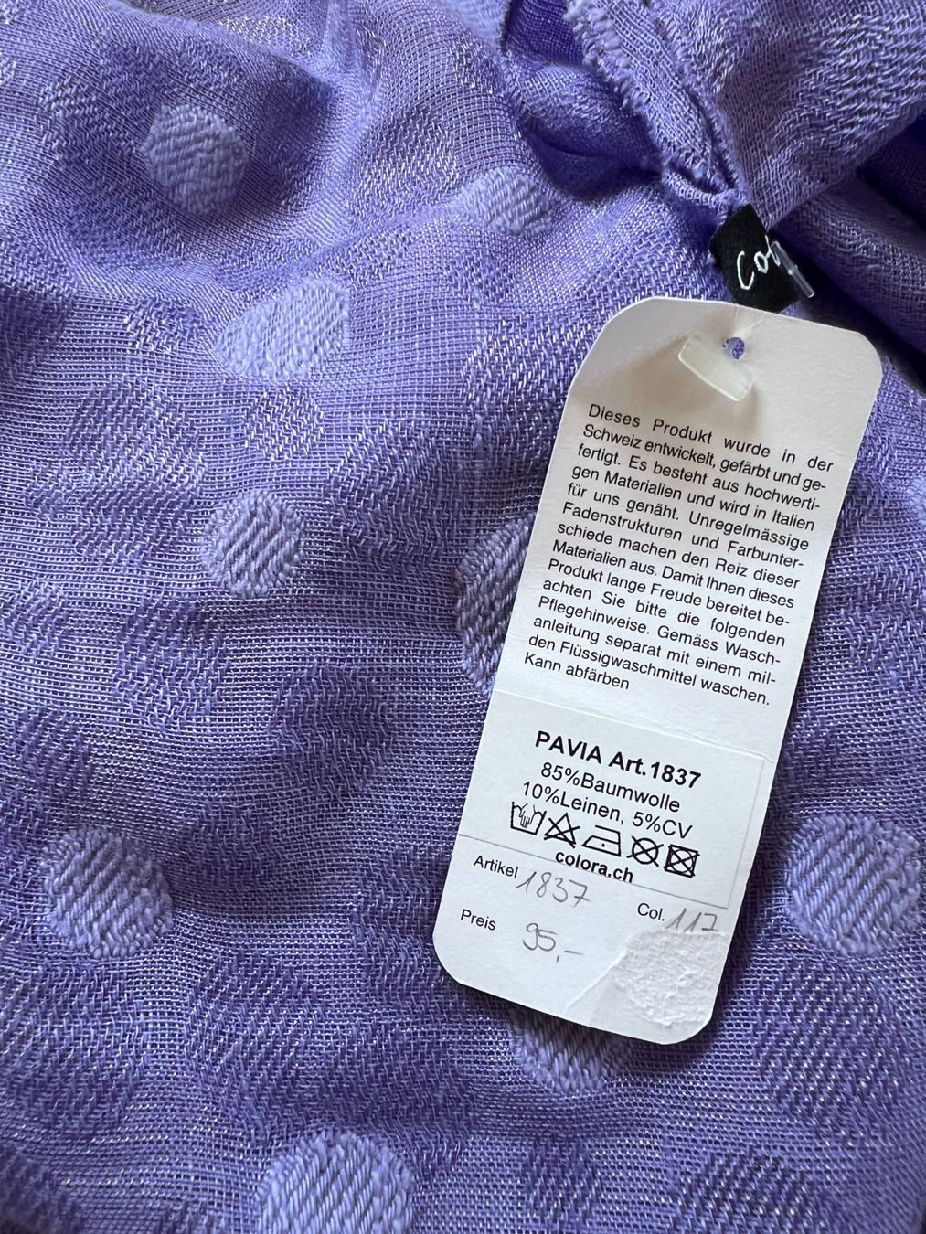 Colora Foulard & Sciarpe: Colora Schal, Violett, NEU – Nuovo e nell'imballaggio originale da Worb venduto da farben20zauber 2