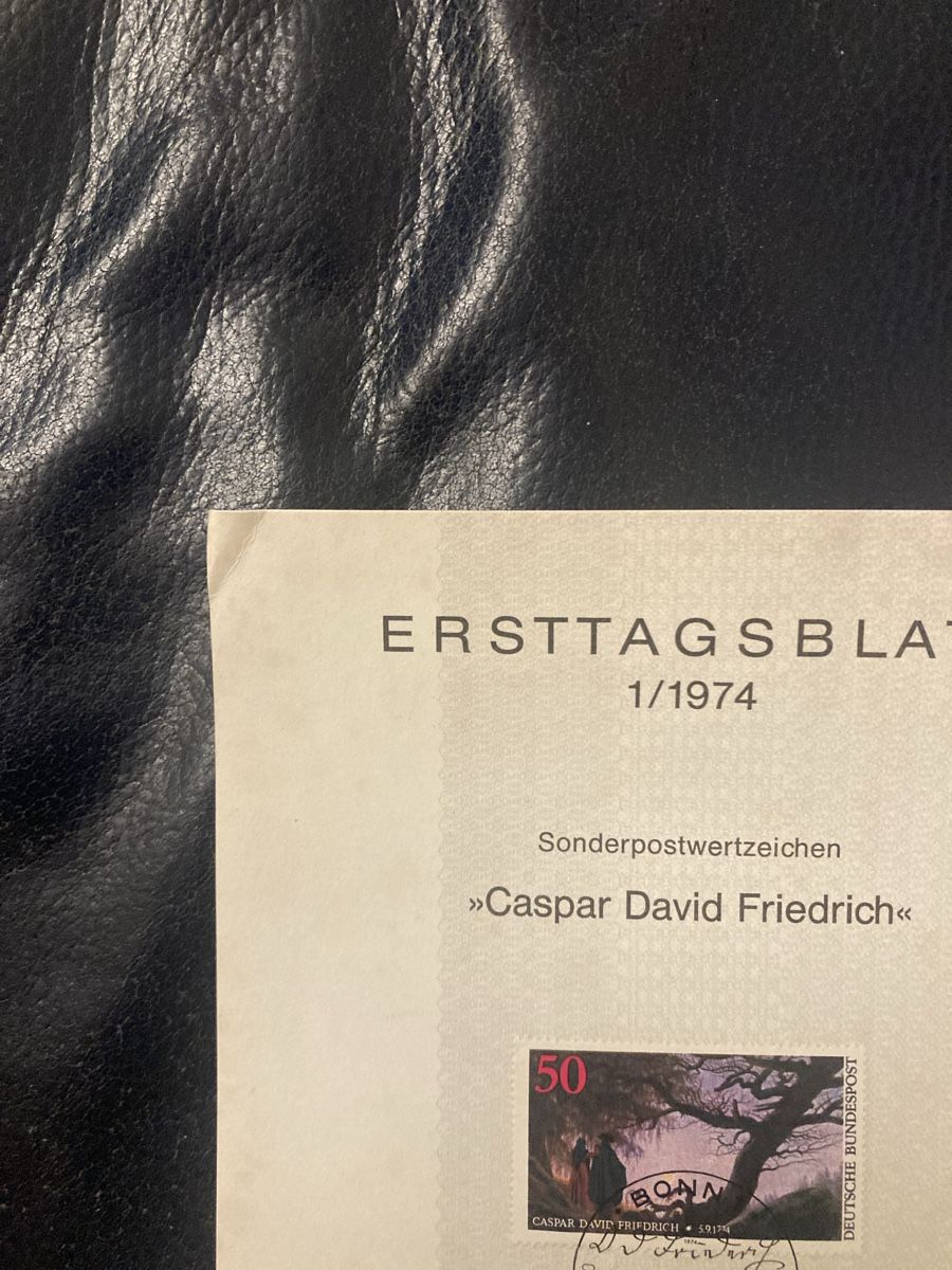 Tutti i francobolli: Caspar David Friedrich, Ersttagsblatt 1/1974 – Usato da Winterthur venduto da silen 4