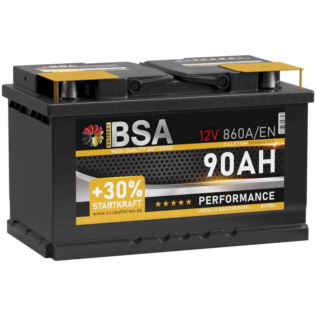 Batterien: BSA Performance Autobatterie 90Ah 12V – Neu und originalverpackt aus Bottighofen von zaap 1