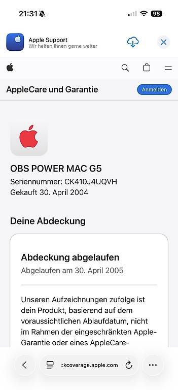 Apple PCs: Apple Powe Mac G5 – D'occasion à Zürich par Beji01