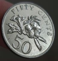 SINGAPUR 50 CENTS 1986