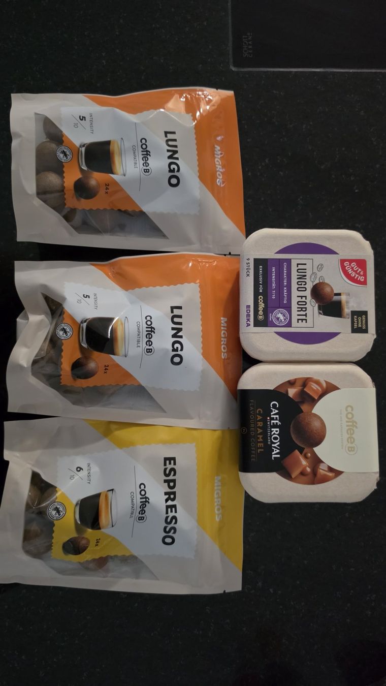 Migros Cibi & Specialità: Coffee B (Coffee Balls) ungeöffnet – Nuovo e nell'imballaggio originale da Frick venduto da chr_tmt9