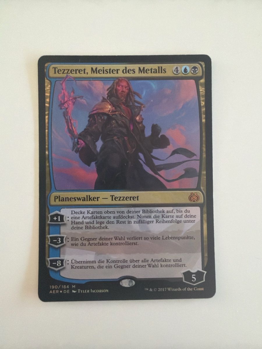 Magic The Gathering Sammelbilder & Trading cards: 1x Planeswalker - Tezzeret: Magic The Gathering – Neu (gemäss Beschreibung) aus Moosseedorf von Jaermann78