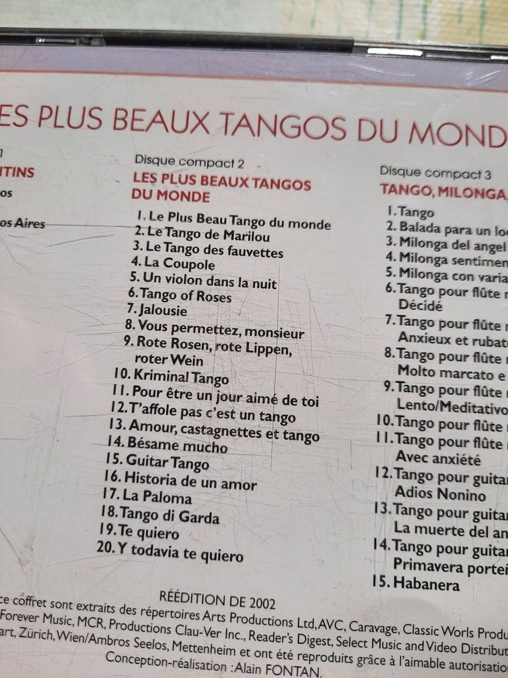 CD: Cd Les plus beaux Tangos du monde – Usato da Pully venduto da bro_n52j 3