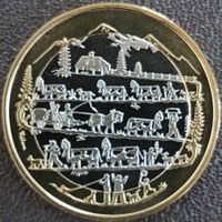 10 Franken Gedenkmünze 2015 stgl / Alpabzug /aus Münzsatz