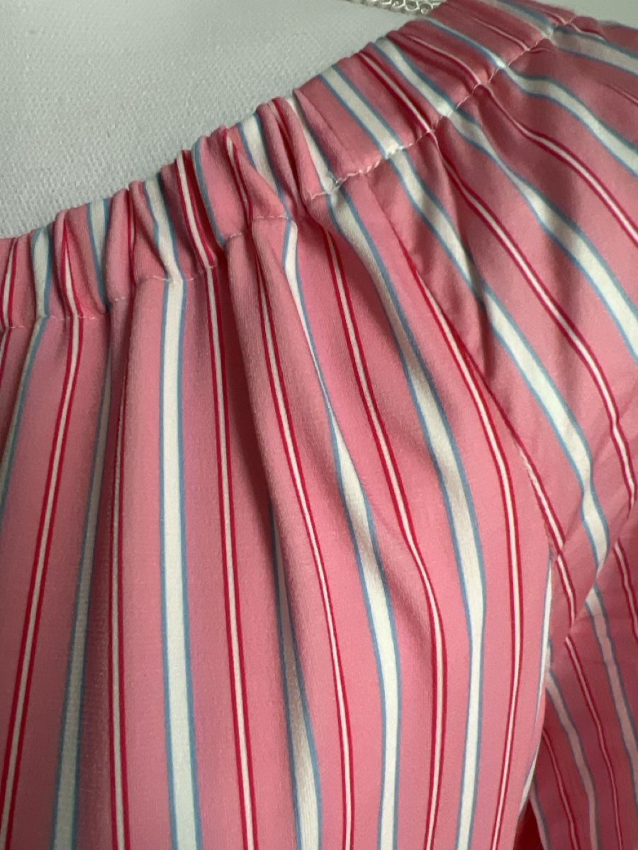 Marc Cain Camicette: Marc Cain Bluse Gr. N5, rosa gestreift – Nuovo (secondo la descrizione) da Kreuzlingen venduto da Muschel64 1