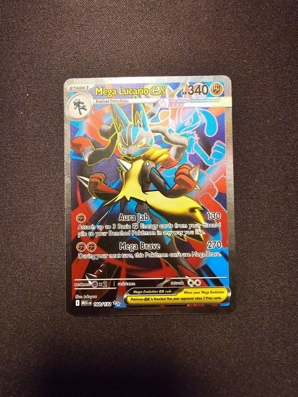 Pokémon Carte collezionabili: Mega Lucario EX EN 160/132 – Usato da Lufingen venduto da Argannon