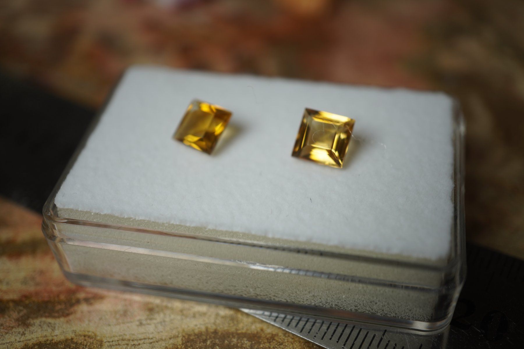 Pietre preziose: Citrin  Brasilien  2 Stück   3.19ct – Nuovo e nell'imballaggio originale da Eschenbach SG venduto da topstone 3