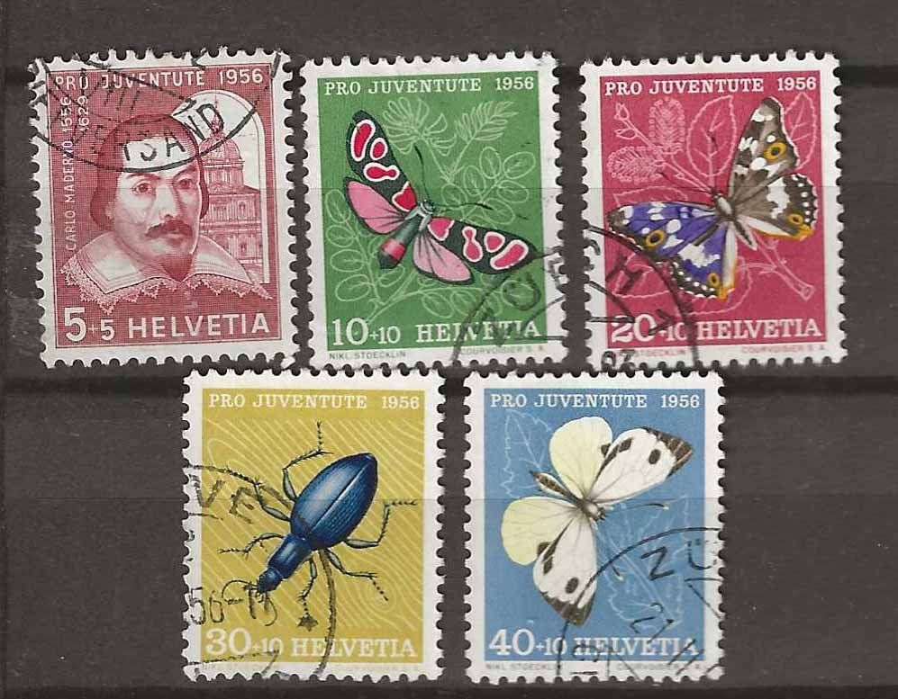 Tutti i francobolli: PJ056 - Pro Juventute 1956 obl. – Usato da Trélex venduto da Phil_Albert