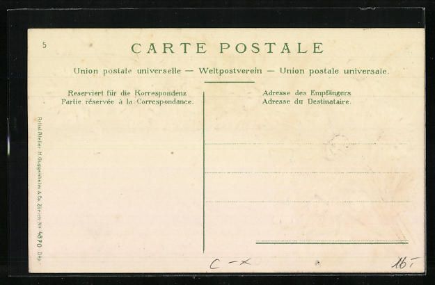 Cartes postales: Präge-AK Glarus, Totalansicht, Blumenst – D'occasion à Berlin par bartko-reher 1