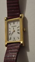 Damenuhr Bucherer Tank Lederband 