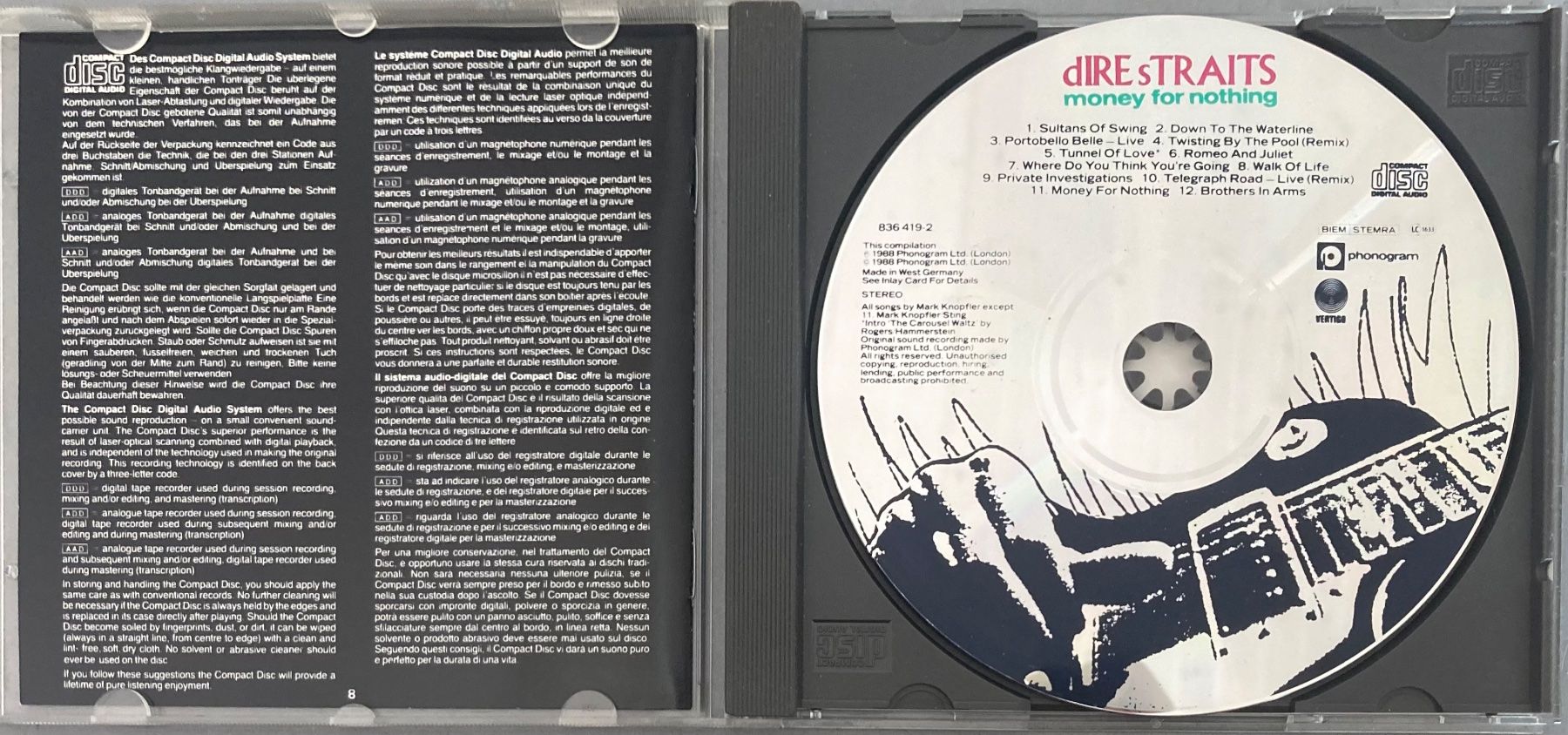 CDs: DIRE STRAITS - MONEY FOR NOTHING – Gebraucht aus Poliez-Pittet von Newtown-Records 2