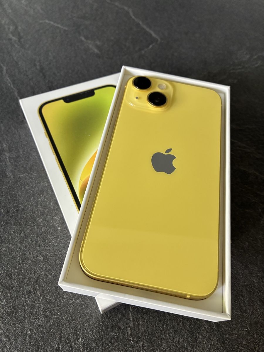 Apple Handys / Smartphones: iPhone 14 Gelb inklusive 2 Handyhüllen – Gebraucht aus Zürich von rom_qh6l