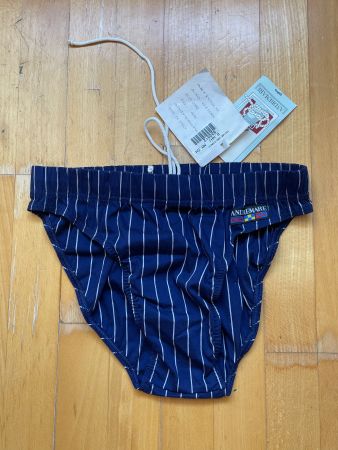New Vintage 90s Swimming Trunk Andremare Made in Italy Sz S