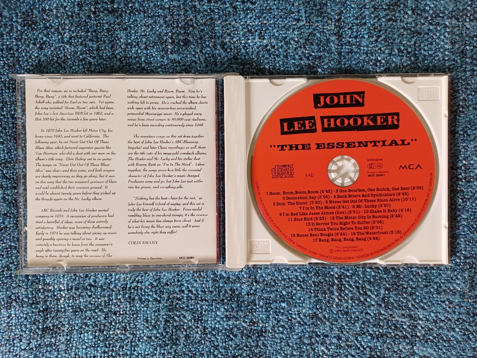 CDs: John Lee Hooker "The Essentials" CD – Gebraucht aus Begnins von Drastic-Sound 2